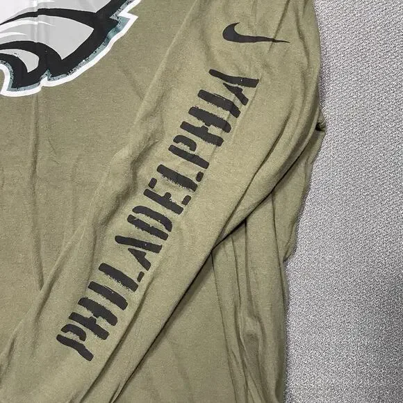 Philadelphia Eagles Long Sleeve T Shirt Size XXL NFL Nike - Picture 5 of 11